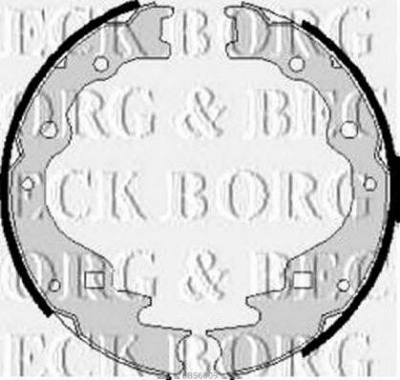 BORG & BECK bbs6009 -  Комплект тормозных колодок